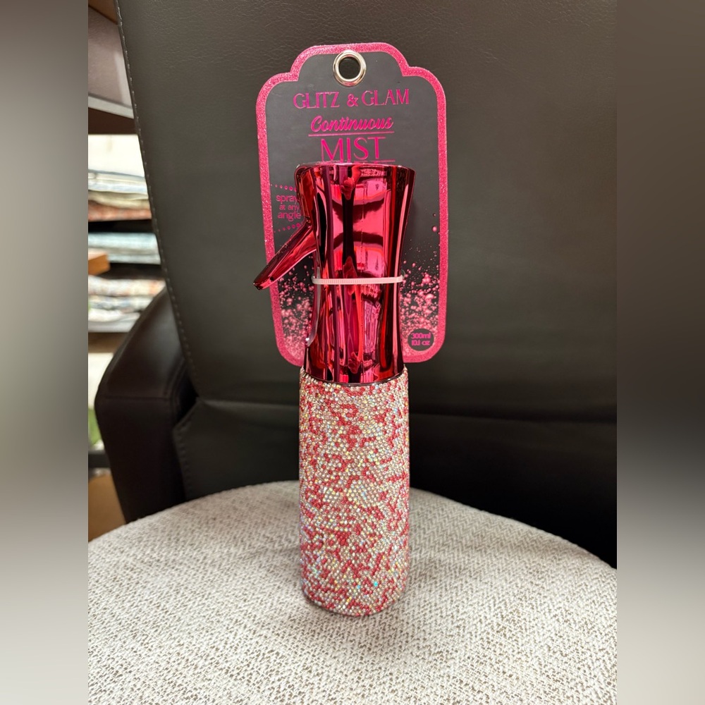 Glitz and glam rhinestone spray bottle